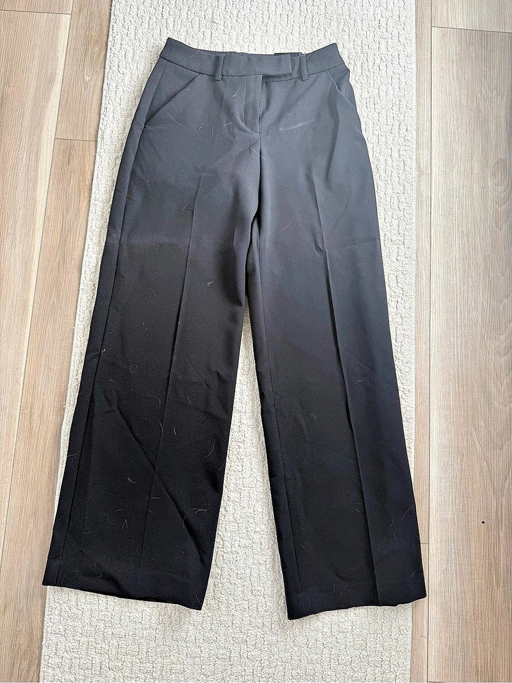 Express Editor Mid Rise Relaxed Trouser Black Trousers size 0- NWT